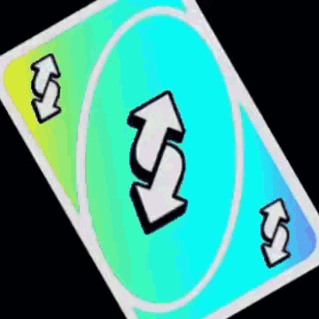 The Back Of A Uno Card Is Shown With A Light Shining Through It GIF