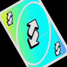 The Back Of A Uno Card With A Light Coming Out Of It . GIF