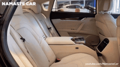 The Back Seat Of A Car Is Shown In A Youtube Video GIF