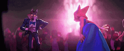 The Bad Guys Mr. Wolf Diane Dancing GIF