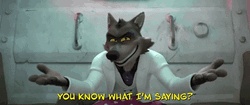 The Bad Guys Mr. Wolf Grinning GIF