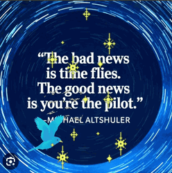 The Bad News Is Time Flies Adage GIF