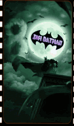 The Batman Bat-Signal Art GIF