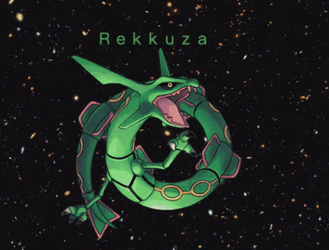 The Battle Between Rayquaza And Deoxys GIF