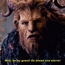 The Beast Is Mad To His Guest GIF