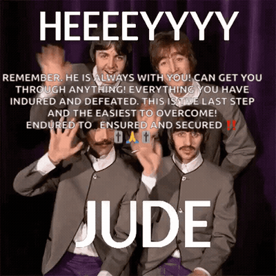 The Beatles Saying Heeeeyyy GIF