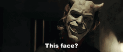 The Black Phone Film Grabber Mask On  GIF