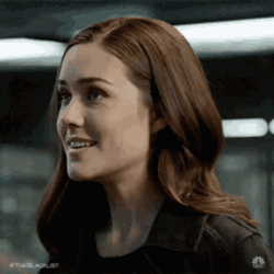 The Blacklist Elizabeth Nodding Head GIF