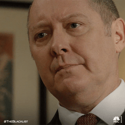 The Blacklist Red Fake Smile GIF