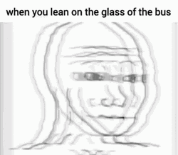 The Blank Face Mobile Art GIF