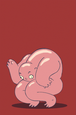 The Blob Pink Bouncing GIF