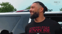 The Bloodline WWE Members Low Fives GIF