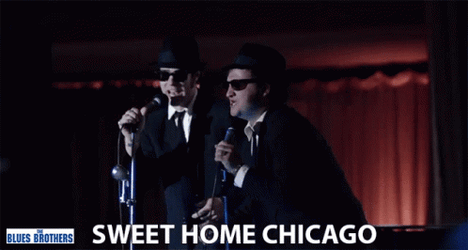 The Blues Brothers Sweet Home Chicago GIF