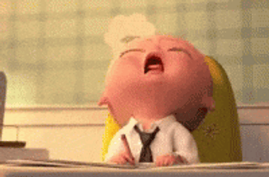 The Boss Baby Sleepy Time Dozing Off GIF