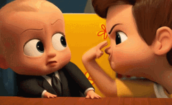 The Boss Baby Watching You GIF