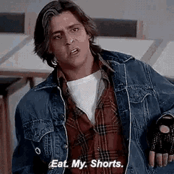 The Breakfast Club Eat My Shorts GIF