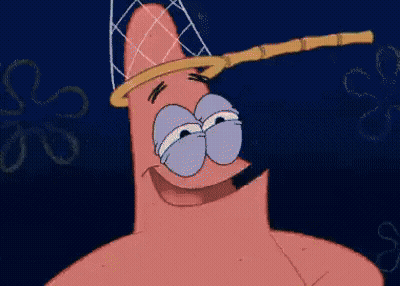 The Butt Of Patrick Star From Spongebob Squarepants Is Being Shown In A Cartoon . GIF
