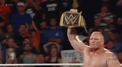 The Champ Is Here Brock Lesner GIF