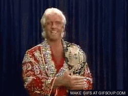 The Champ Is Here Man With Belt GIF