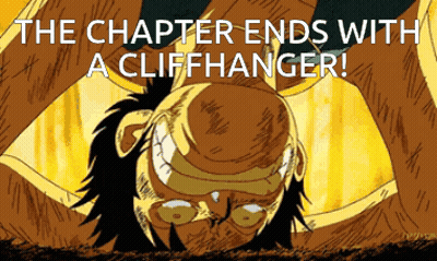 The Chapter Ends With A Cliffhanger With A Picture Of Luffy On The Bottom GIF