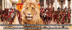 The Chronicles Of Narnia Aslan Talking At Crowd GIF