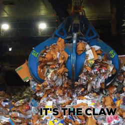 The Claw Paper Recycling GIF