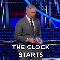 The Clock Timer Starts Family Feud GIF