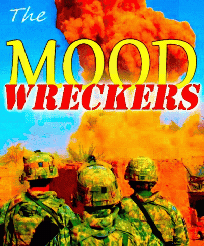The Cover Of The Book The Mood Wreckers Features Soldiers GIF