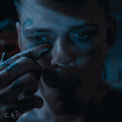 The Crow Eric Draven Putting Makeup GIF