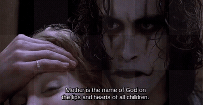 The Crow Man Touching Woman's Face GIF