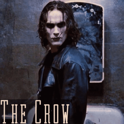 The Crow Poster Man In Black Leather Jacket GIF