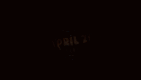 The Date April 28 Is Displayed On A Black Background GIF