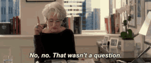 The Devil Wears Prada Miranda Priestly That Wasn't A Question GIF
