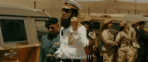 The Dictator Aladeen I Cant Wait GIF