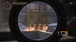 The Division Snipe Barrel Explosion