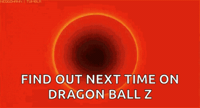 The Dragon Ball Z Logo Is On A Blue Background And Says Find Out Next Time On Dragon Ball Z . GIF