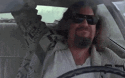 The Dude Rocking While Driving GIF