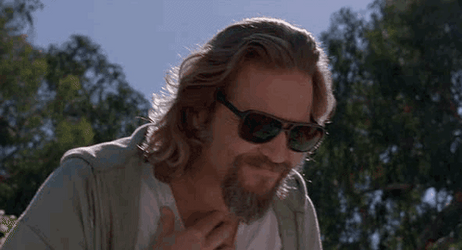 The Dude With Sunglasses Looking Down GIF