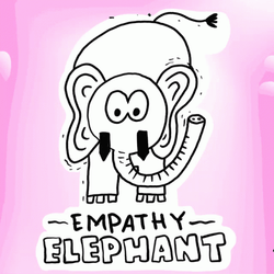 The Empathy Elephant Doodle GIF