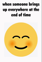 The End Of Time Smiley Emoji GIF