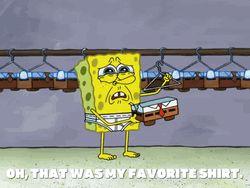 The Favorite Shirt Spongebob Crying GIF