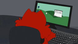The Files Are In The Computer Online Kitty GIF