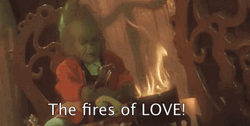 The Fires Of Love Grinch Smile GIF