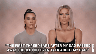 The First Three Years After My Dad Passed Away I Could Not Even Talk About My Dad ! " GIF