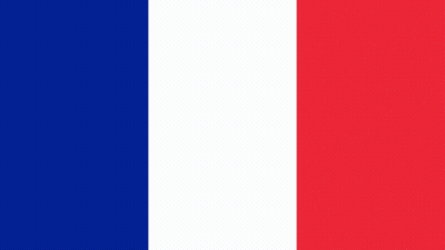The Flag Of France Is Blue , White , And Red With A White Background . GIF