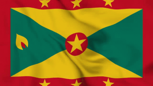 The Flag Of Grenada Has A Red Star In The Middle GIF