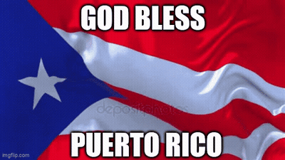 The Flag Of Puerto Rico Is Waving In The Wind GIF