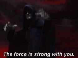 The Force Is Strong With This One Lightning Star Wars GIF