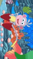 The Friend Of Dora Boots Under The Water GIF