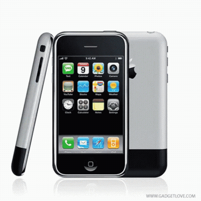The Front And Back Of An Apple Iphone Displaying The Time As 9:42 Am GIF